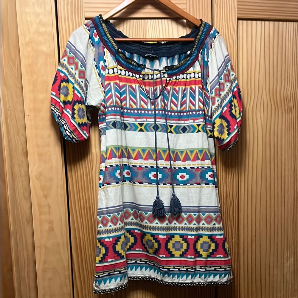 🍒 🍒 brand Hot & Delicious Multicolor Tribal Print Tunic